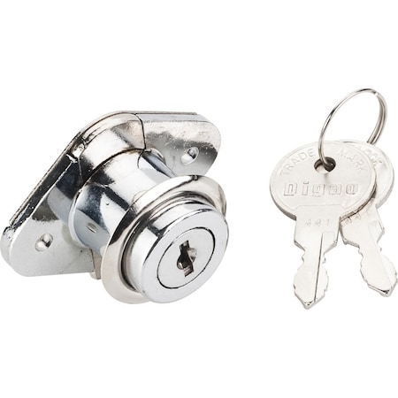 Hardware Resources 7/8" Chrome Drawer Lock Keyed Different 1060CH